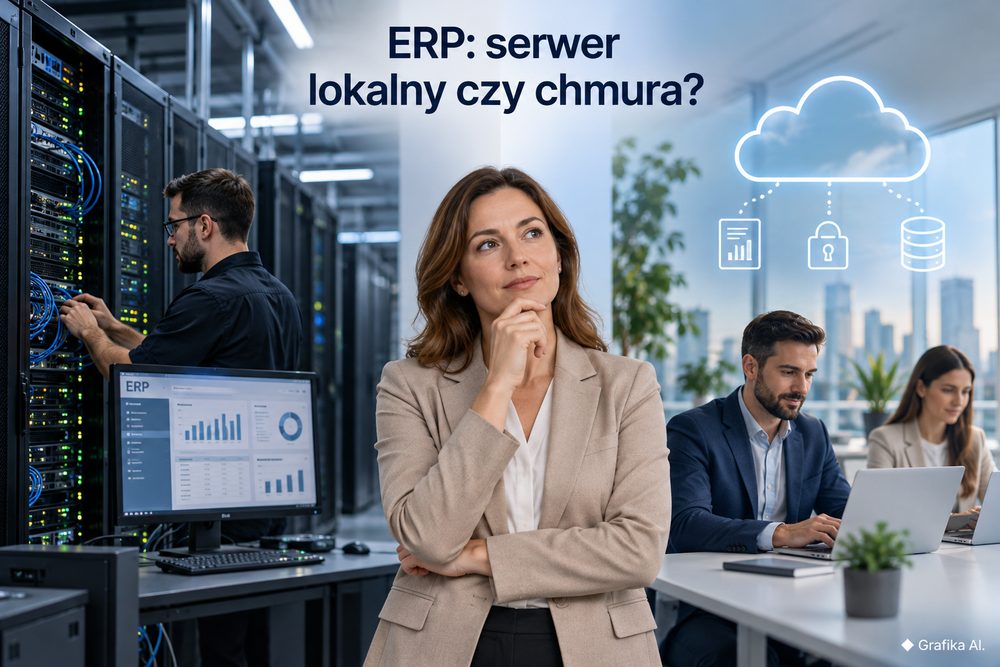 Porównanie serwera lokalnego z chmurą dla systemu ERP