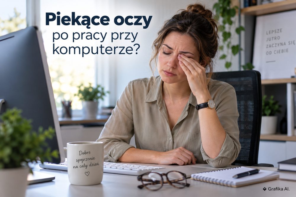 Pieczenie oczu po pracy przy komputerze